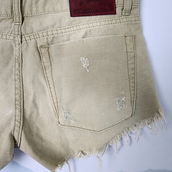 NWT One Teaspoon for Free People Militaire Bonitas Distressed Shorts | Womens 26 - Picture 8 of 12
